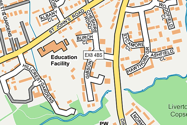 EX8 4BS map - OS OpenMap – Local (Ordnance Survey)