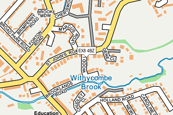 EX8 4BZ map - OS OpenMap – Local (Ordnance Survey)