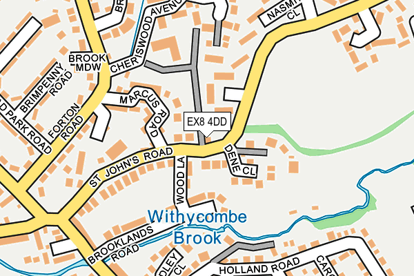 EX8 4DD map - OS OpenMap – Local (Ordnance Survey)