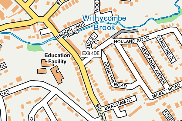 EX8 4DE map - OS OpenMap – Local (Ordnance Survey)