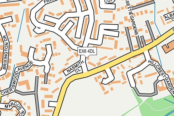 EX8 4DL map - OS OpenMap – Local (Ordnance Survey)