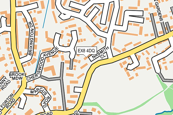 EX8 4DQ map - OS OpenMap – Local (Ordnance Survey)