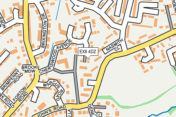 EX8 4DZ map - OS OpenMap – Local (Ordnance Survey)
