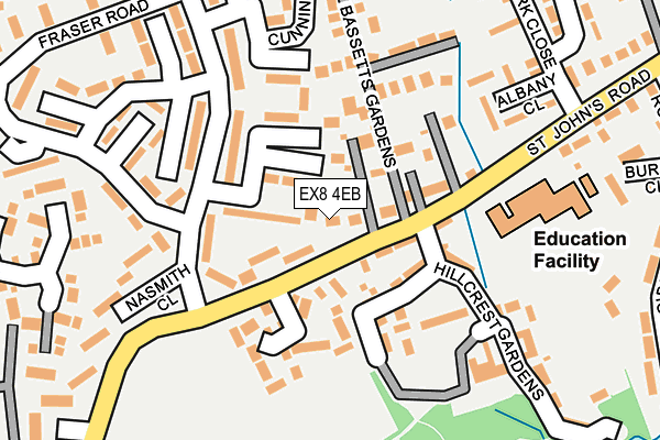 EX8 4EB map - OS OpenMap – Local (Ordnance Survey)