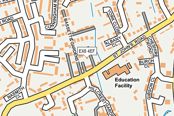 EX8 4EF map - OS OpenMap – Local (Ordnance Survey)