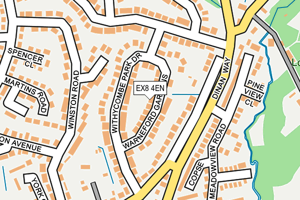 EX8 4EN map - OS OpenMap – Local (Ordnance Survey)