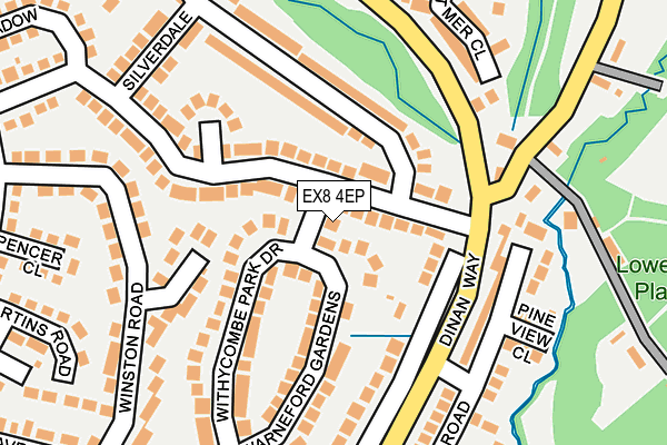 EX8 4EP map - OS OpenMap – Local (Ordnance Survey)