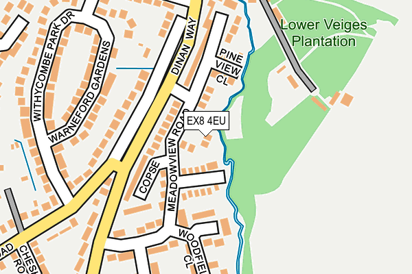 EX8 4EU map - OS OpenMap – Local (Ordnance Survey)