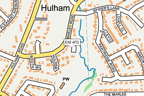 EX8 4FD map - OS OpenMap – Local (Ordnance Survey)