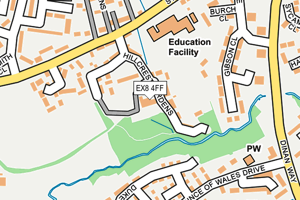 EX8 4FF map - OS OpenMap – Local (Ordnance Survey)