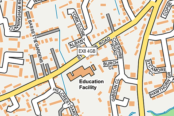 EX8 4GB map - OS OpenMap – Local (Ordnance Survey)