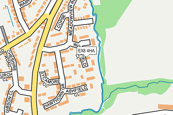 EX8 4HA map - OS OpenMap – Local (Ordnance Survey)