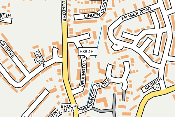 EX8 4HJ map - OS OpenMap – Local (Ordnance Survey)