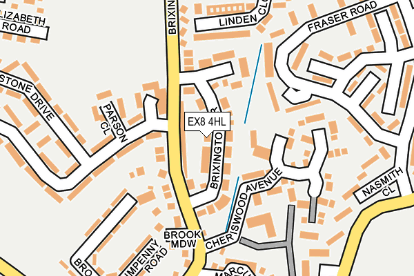 EX8 4HL map - OS OpenMap – Local (Ordnance Survey)