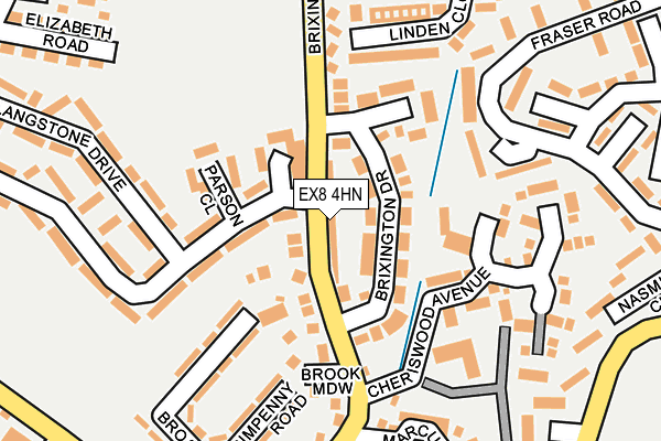 EX8 4HN map - OS OpenMap – Local (Ordnance Survey)