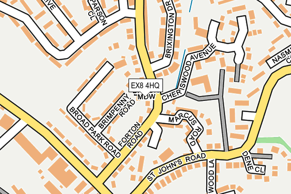 EX8 4HQ map - OS OpenMap – Local (Ordnance Survey)