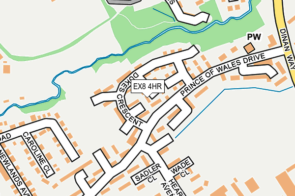 EX8 4HR map - OS OpenMap – Local (Ordnance Survey)