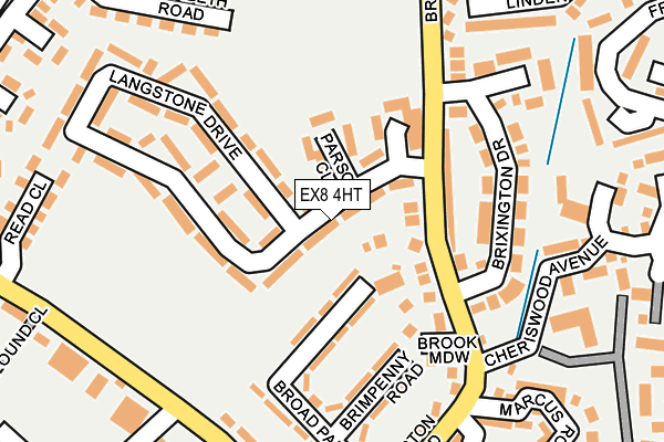 EX8 4HT map - OS OpenMap – Local (Ordnance Survey)