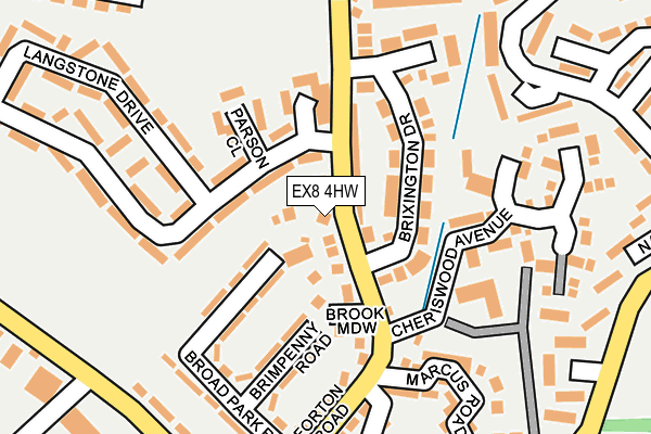 EX8 4HW map - OS OpenMap – Local (Ordnance Survey)