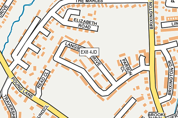 EX8 4JD map - OS OpenMap – Local (Ordnance Survey)