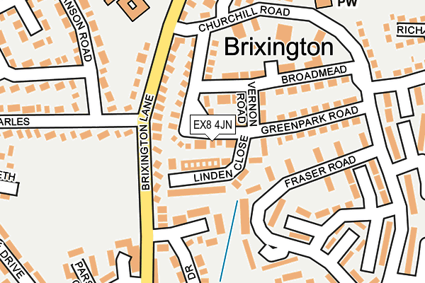 EX8 4JN map - OS OpenMap – Local (Ordnance Survey)