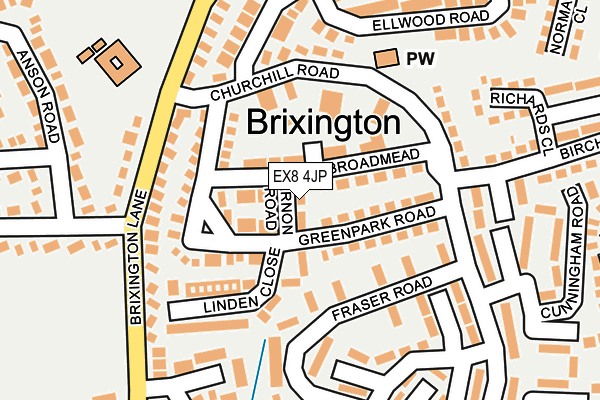 EX8 4JP map - OS OpenMap – Local (Ordnance Survey)