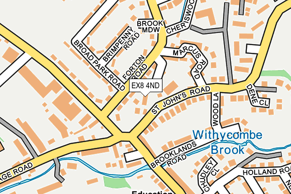 EX8 4ND map - OS OpenMap – Local (Ordnance Survey)