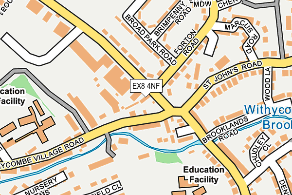 EX8 4NF map - OS OpenMap – Local (Ordnance Survey)