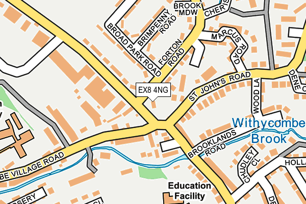 EX8 4NG map - OS OpenMap – Local (Ordnance Survey)