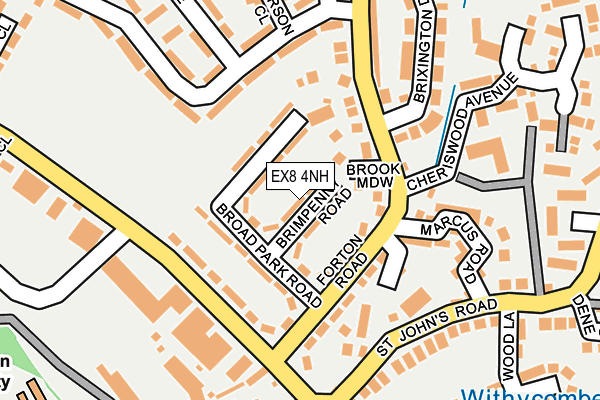 EX8 4NH map - OS OpenMap – Local (Ordnance Survey)
