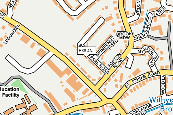 EX8 4NJ map - OS OpenMap – Local (Ordnance Survey)