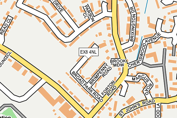 EX8 4NL map - OS OpenMap – Local (Ordnance Survey)