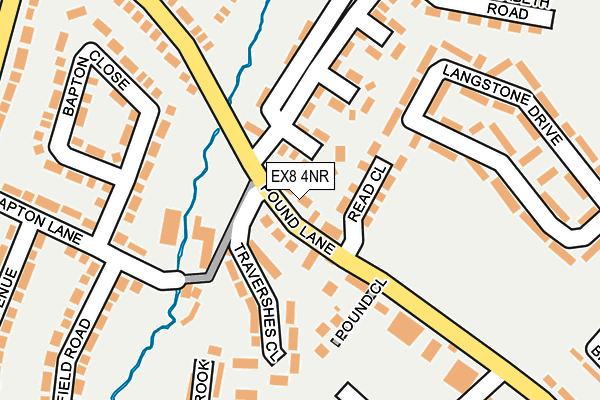 EX8 4NR map - OS OpenMap – Local (Ordnance Survey)