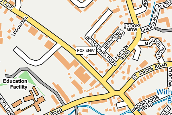 EX8 4NW map - OS OpenMap – Local (Ordnance Survey)