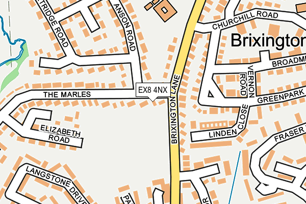 EX8 4NX map - OS OpenMap – Local (Ordnance Survey)