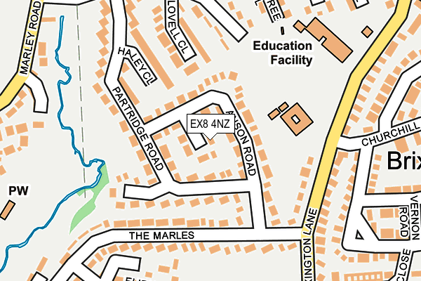 EX8 4NZ map - OS OpenMap – Local (Ordnance Survey)