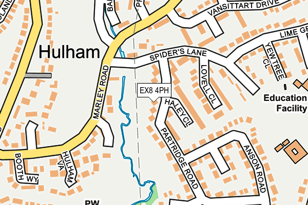 EX8 4PH map - OS OpenMap – Local (Ordnance Survey)