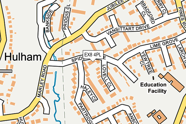 EX8 4PL map - OS OpenMap – Local (Ordnance Survey)