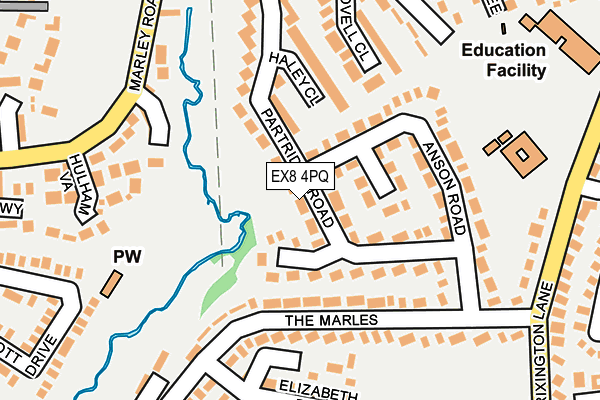 EX8 4PQ map - OS OpenMap – Local (Ordnance Survey)