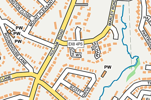 EX8 4PS map - OS OpenMap – Local (Ordnance Survey)