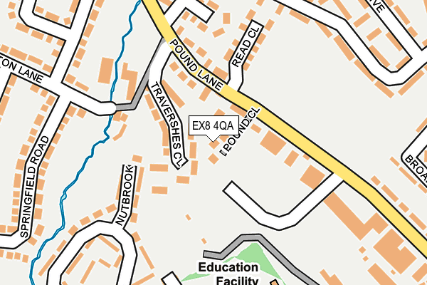 EX8 4QA map - OS OpenMap – Local (Ordnance Survey)