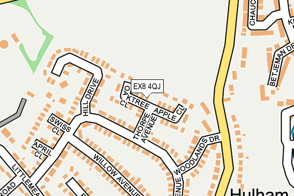 EX8 4QJ map - OS OpenMap – Local (Ordnance Survey)