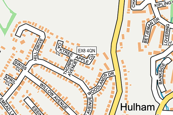 EX8 4QN map - OS OpenMap – Local (Ordnance Survey)
