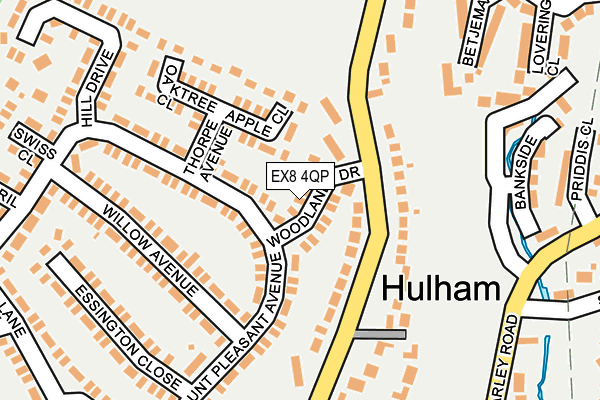 EX8 4QP map - OS OpenMap – Local (Ordnance Survey)