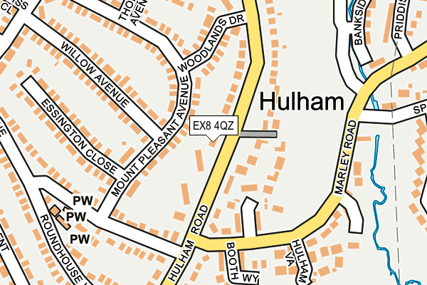 EX8 4QZ map - OS OpenMap – Local (Ordnance Survey)