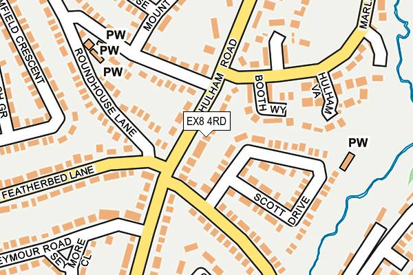 EX8 4RD map - OS OpenMap – Local (Ordnance Survey)