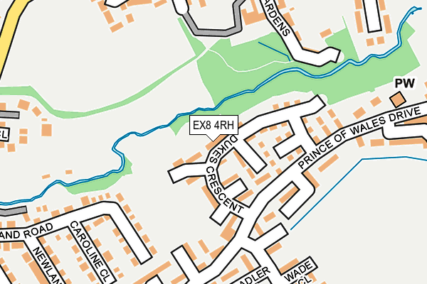 EX8 4RH map - OS OpenMap – Local (Ordnance Survey)