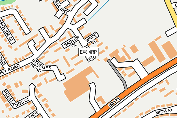 EX8 4RP map - OS OpenMap – Local (Ordnance Survey)