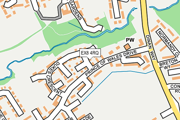 EX8 4RQ map - OS OpenMap – Local (Ordnance Survey)