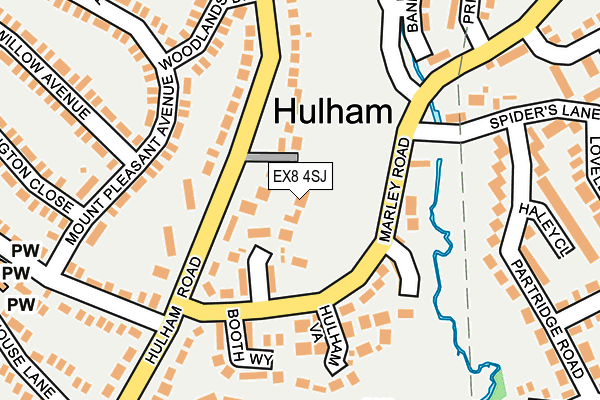 EX8 4SJ map - OS OpenMap – Local (Ordnance Survey)